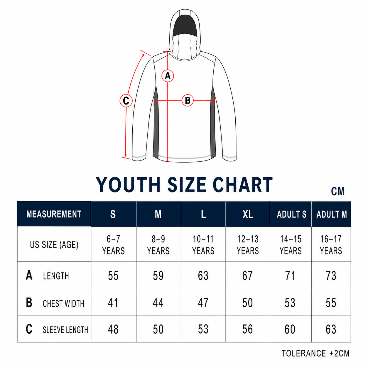 Youth - Performance Long Sleeve Hoodie Shirt - Brain Coral - Sea Green