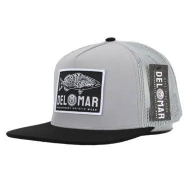 Del Mar Performance Mesh Fishing Hat – Grouper – Gray