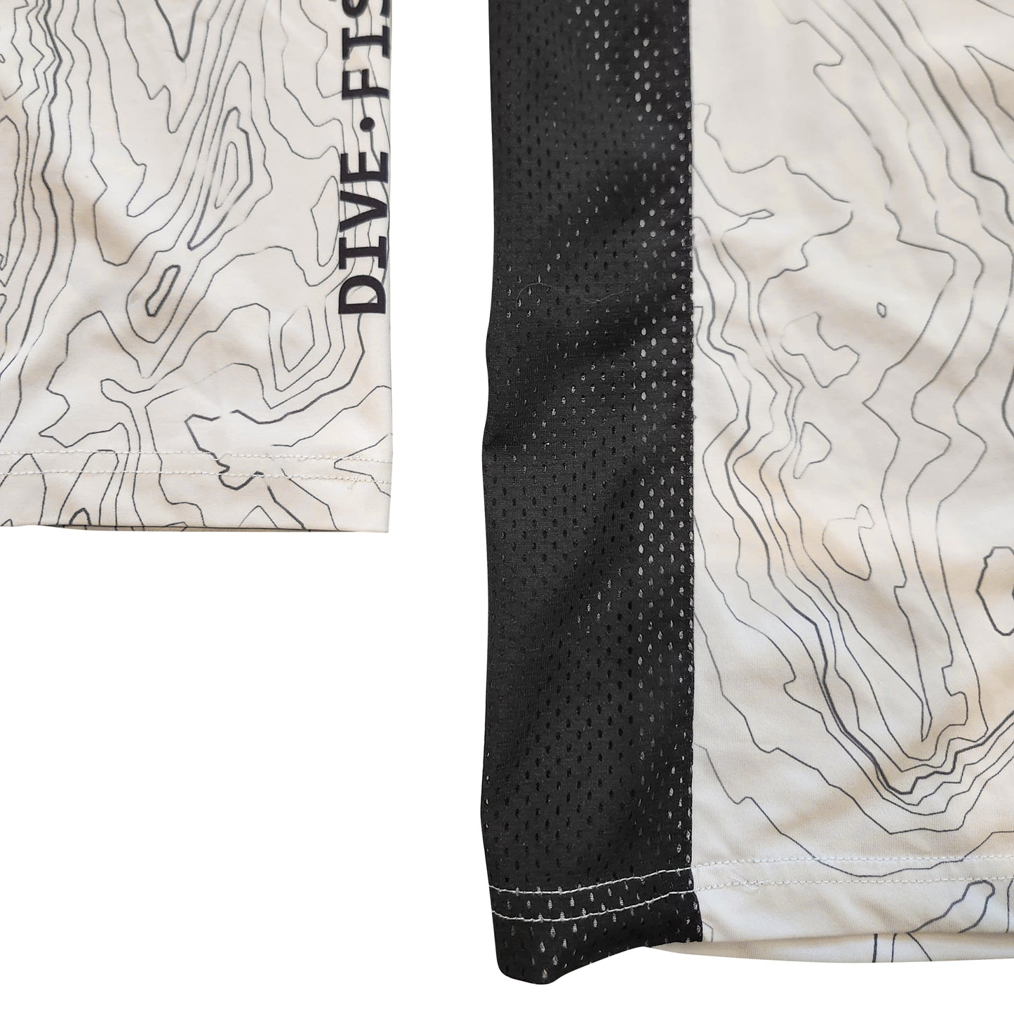 Performance Long Sleeve Hoodie Shirt with Mask - Contour Camo - White