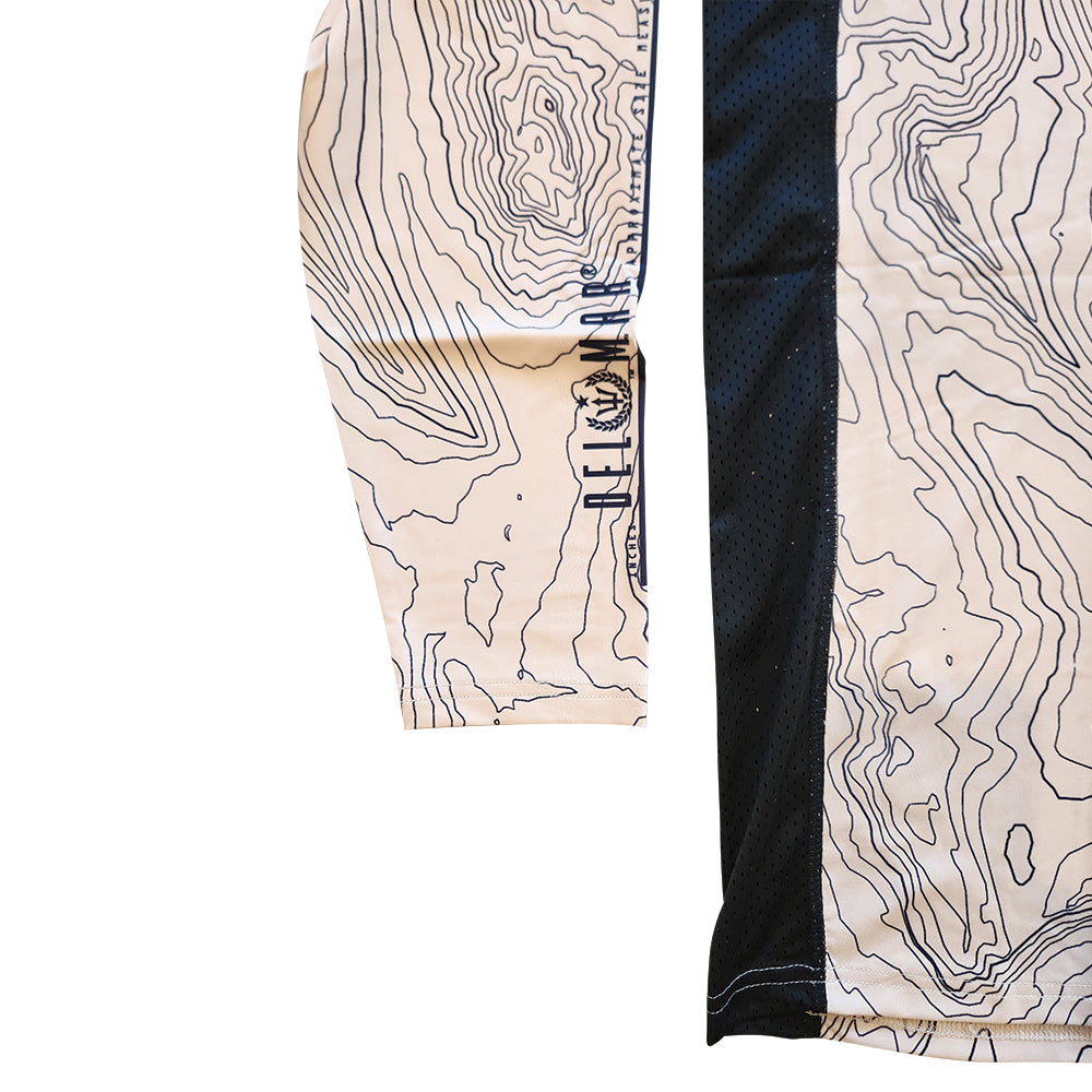 Performance Long Sleeve Hoodie Shirt with Mask - Contour Camo - Baja