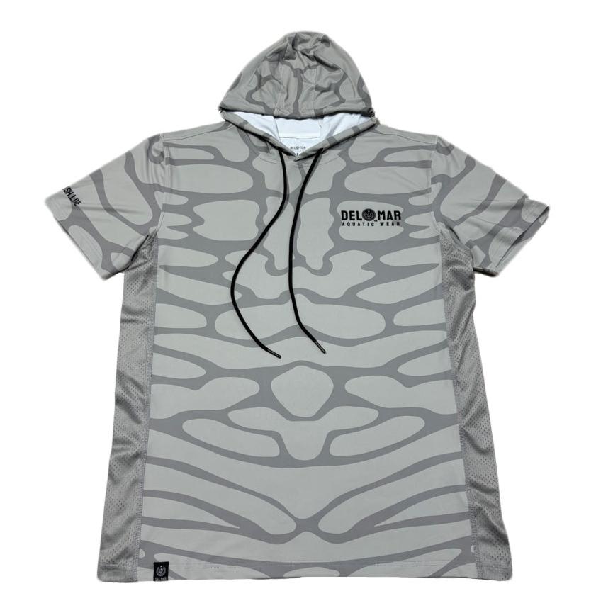 Performance Short Sleeve Shirt with Hood - Tiger Shark
