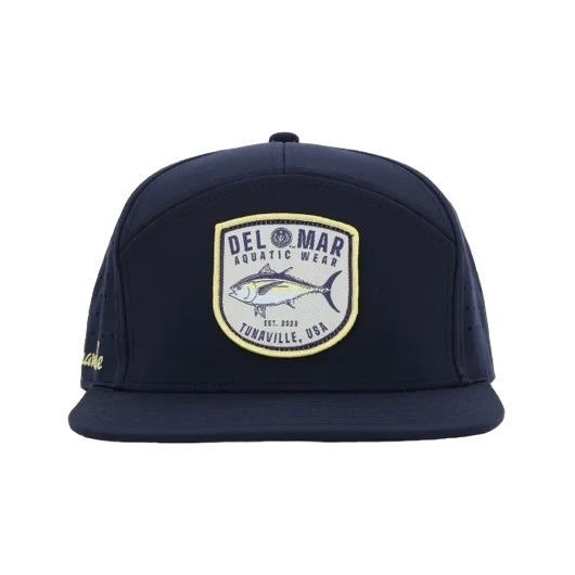 Laser Cut Mesh Performance Fishing Hat - Tunaville - Navy