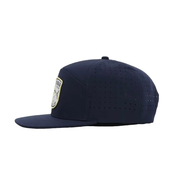 Laser Cut Mesh Performance Fishing Hat - Tunaville - Navy