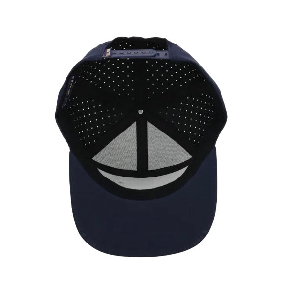 Laser Cut Mesh Performance Fishing Hat - Tunaville - Navy