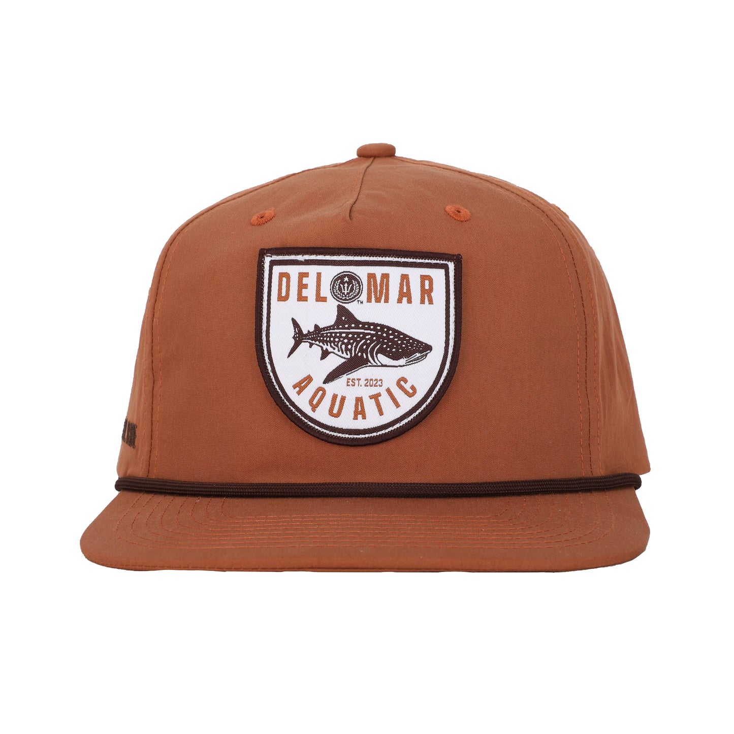 Unstructured Strapback Hat - Whale Shark - Brown