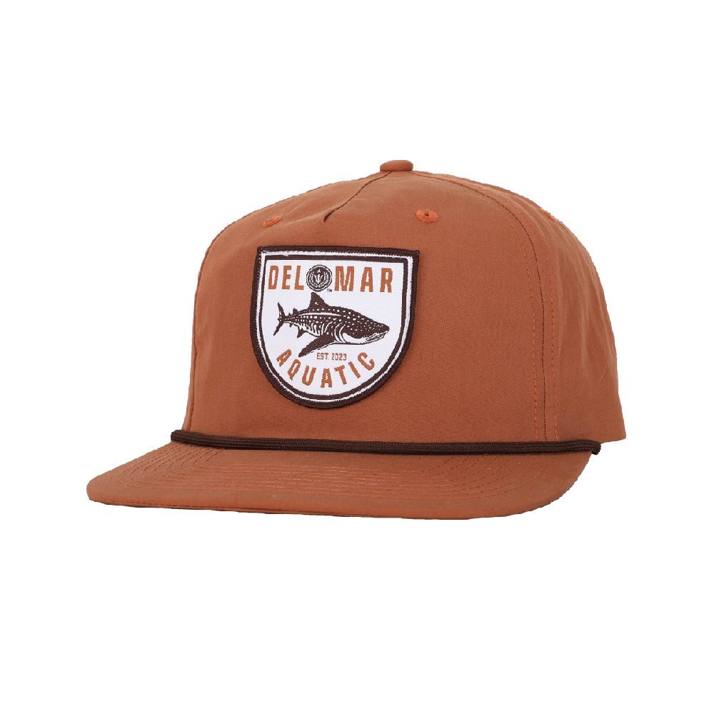 Unstructured Strapback Hat - Whale Shark - Brown