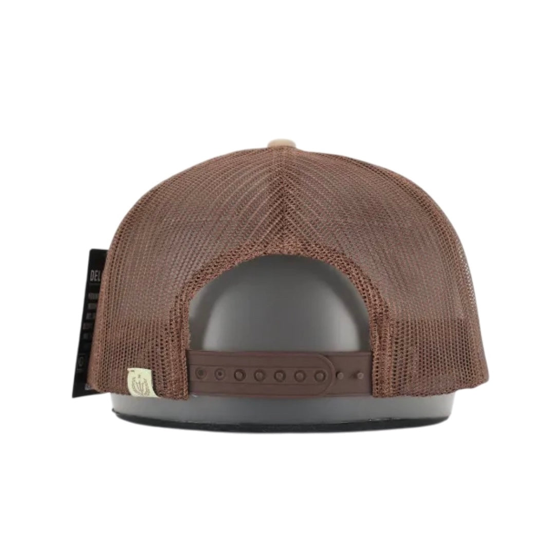 Mesh Performance Fishing Hat - Lobster - Beige / Brown