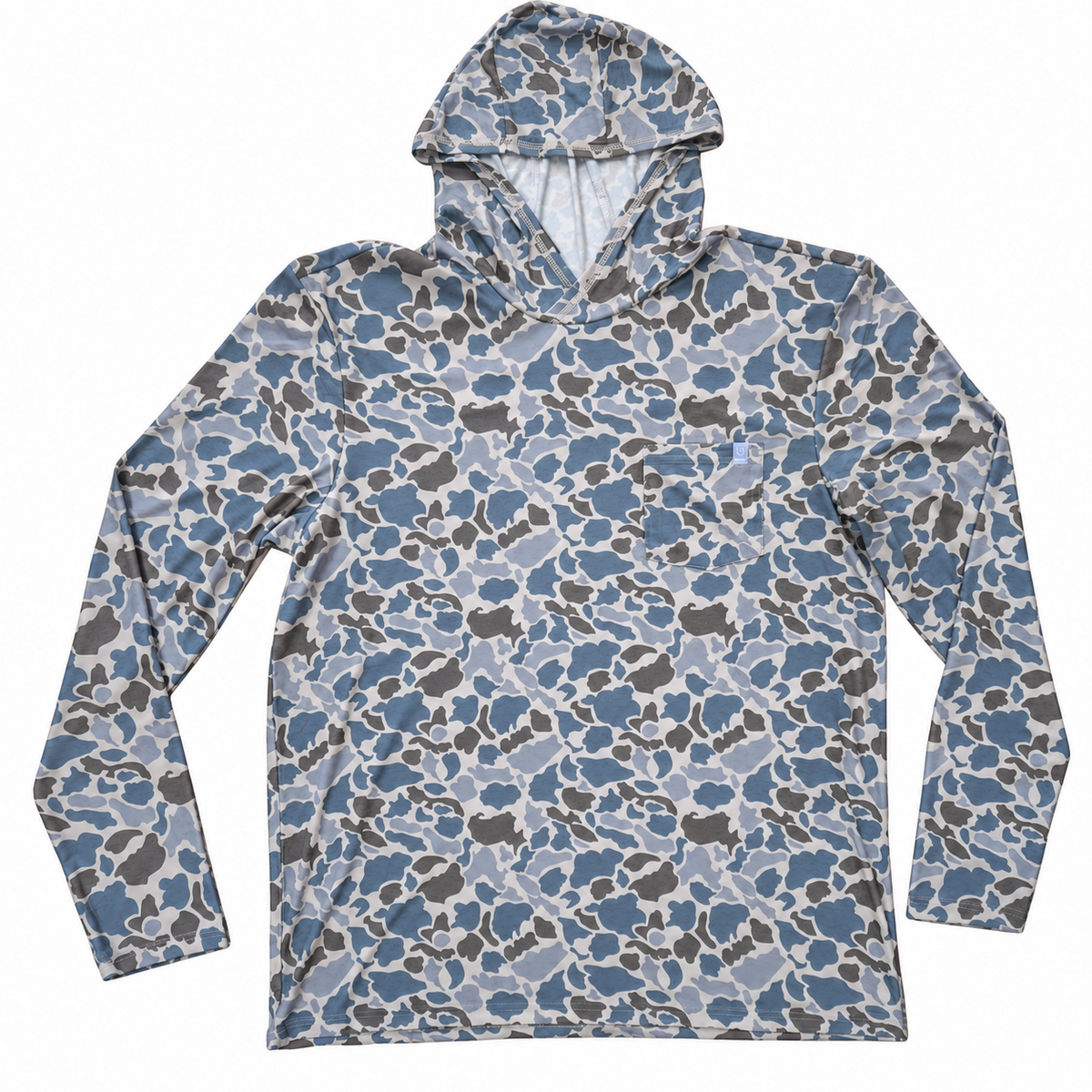 Performance Long Sleeve Shirt with Hood - Hunting Camo