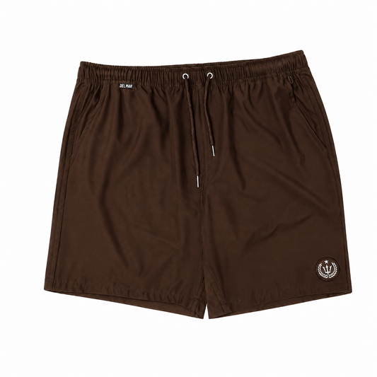 Mens UDT Dive Fish Swim Shorts - Brown