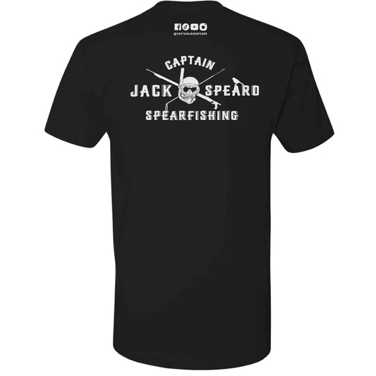Short Sleeve T Shirt - Capt. Jack Spearo - Black