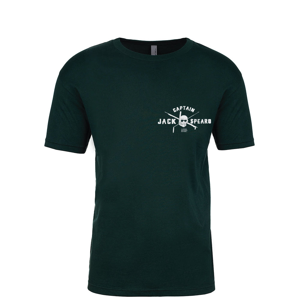Short Sleeve T Shirt - Capt. Jack Spearo - Black
