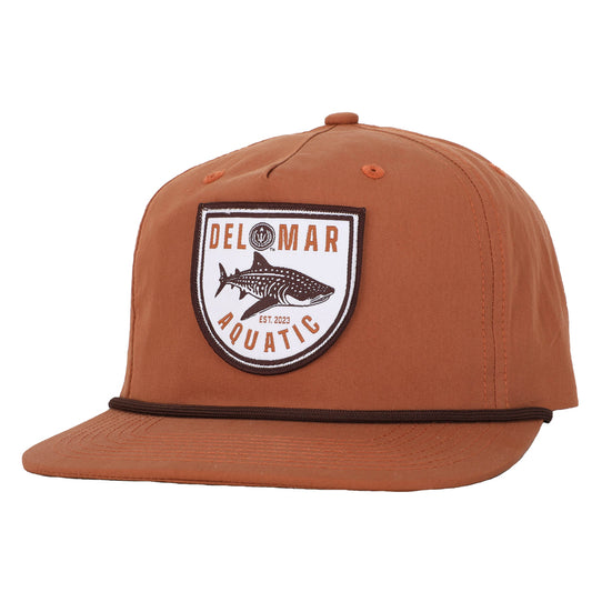 Unstructured Strapback Hat - Whale Shark - Brown